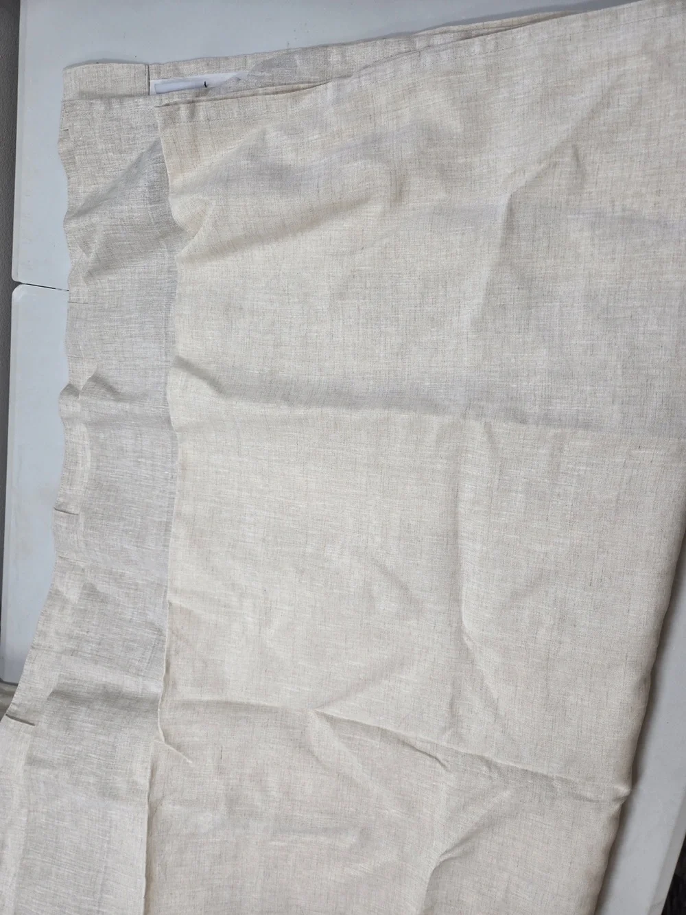 QUINCE Set Of 2 48x84 European Linen Curtains Flax 0060